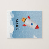 Raketenrätsel mit Kindernamen. Puzzle (Horizontal)