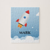 Raketenrätsel mit Kindernamen. Puzzle (Vertikal)