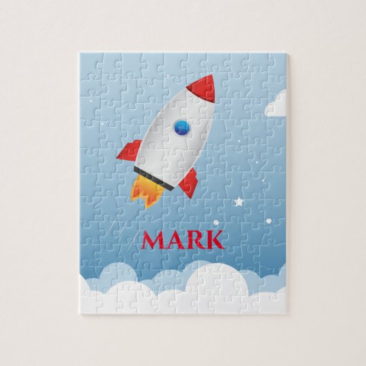 Raketenrätsel mit Kindernamen. Puzzle (Vertikal)