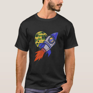 Raketenraumforschungsmond T-Shirt