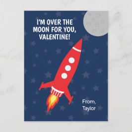 Raketenraummond-KlassenValentine Feiertagspostkarte