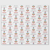 Raketenraumschiff Starter Individuelle Name Geburt Geschenkpapier (Flach)