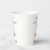 Raketenraumschiff Starter Individuelle Name Geburt Pappbecher (Rechts)