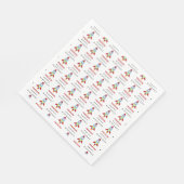 Raketenraumschiff Starter Individuelle Name Geburt Serviette (Ecke)