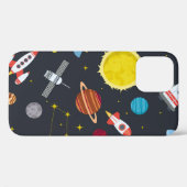 Raketenraumsolarsystem und Planet-Kosmos Case-Mate iPhone Hülle (Rückseite (Horizontal))