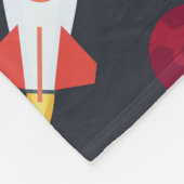 Raketenraumsolarsystem und Planet-Kosmos Fleecedecke (Ecke)