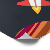Raketenraumsolarsystem und Planet-Kosmos Poster (Ecke)