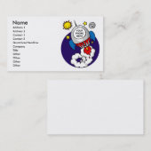 Raketenraumwissenschaftler Visitenkarte (Vorne/Hinten)