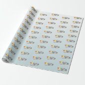 Raketenregenwurm Geschenkpapier (Ungerollt)