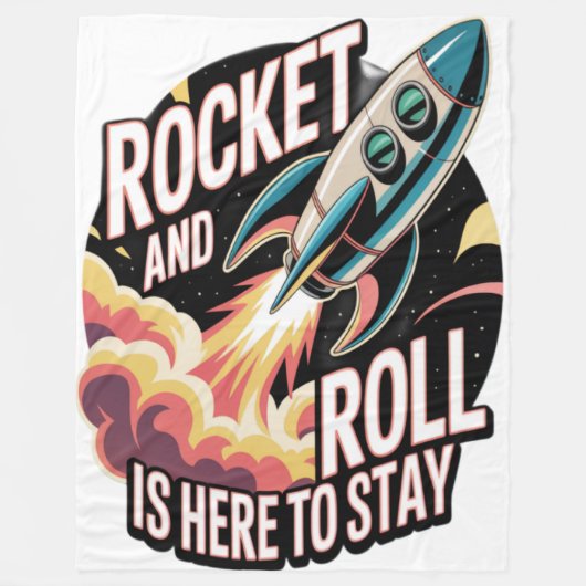 Raketenrolle fleecedecke (Vorderseite)