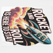 Raketenrolle fleecedecke (Vorderseite (Horizontal))
