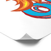 Raketenschiff ausschalten poster (Ecke)