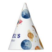 Raketenschiff Planet Weltraum-Thema Custom Birthda Partyhütchen (Rechts)