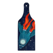 Raketenschiff Schneidebrett (Vorderseite)