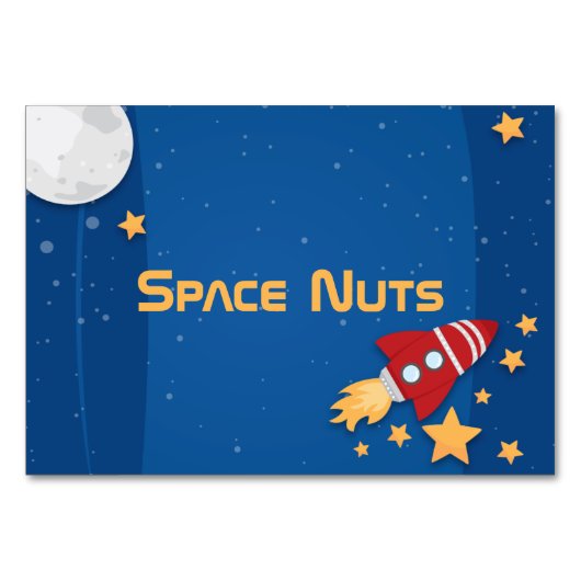 Raketenschiff Tischnummer (Vorderseite)