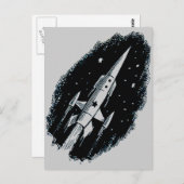 Raketenschiff X-11 Postkarte (Vorne/Hinten)