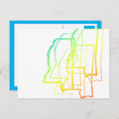 Raketenschweif Postkarte (Vorne/Hinten)