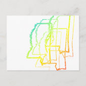 Raketenschweif Postkarte (Vorderseite)