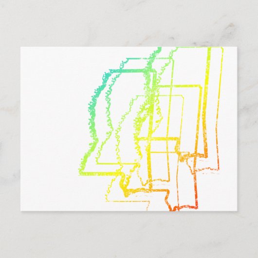 Raketenschweif Postkarte (Vorderseite)