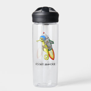 Raketenseepferd mit seinem Jetpack Trinkflasche