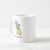 Raketenseepferdchen Kaffeetasse (Vorderseite Links)