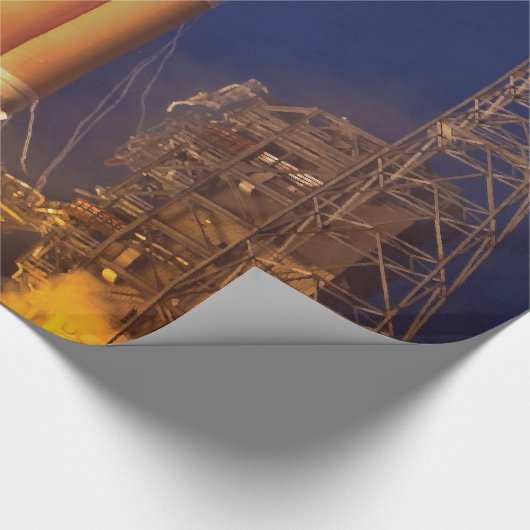 Raketenstart der NASA Geschenkpapier (Ecke)