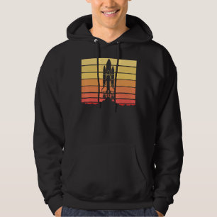 Raketenstart explodiert Astronomie-Retro-Raumfahrt Hoodie