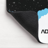 Raketenstart im Weltraum-Individuelle Name Mousepad (Ecke)