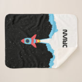 Raketenstart im Weltraum-Individuelle Name Sherpadecke (Vorderseite (Horizontal))