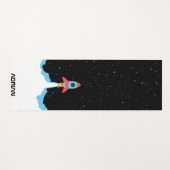 Raketenstart in Weltraumkindern Yogamatte (Vorderseite (Horizontal))