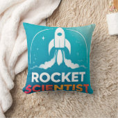 Raketenstart mit dynamischem Text Kissen (Decke)