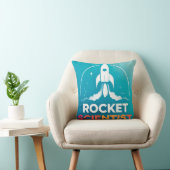 Raketenstart mit dynamischem Text Kissen (Stuhl )