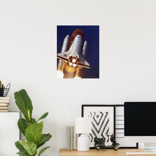 Raketenstart Poster (Heimbüro)