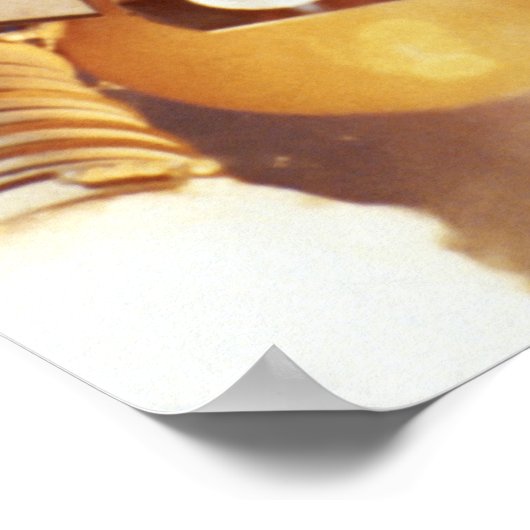 Raketenstart Poster (Ecke)