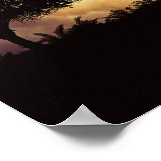 Raketenstart Poster (Ecke)