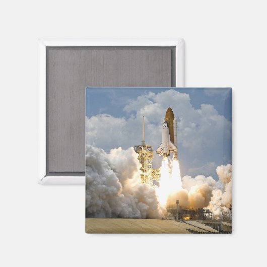 Raketenstart, Raumfähre, Magnet (Vorderseite/Rückseite)