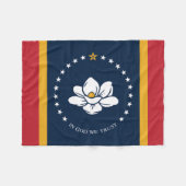 Raketenstütze neue Flagge usa vereinte Staaten Ame Fleecedecke (Vorderseite (Horizontal))