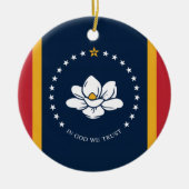 Raketenstütze neue Flagge usa vereinte Staaten Ame Keramik Ornament (Vorne)