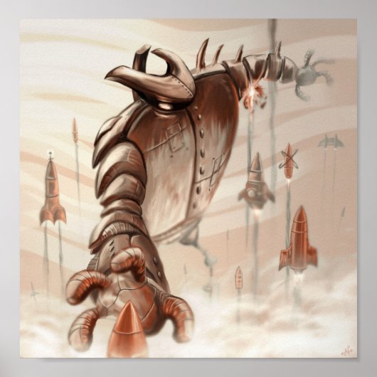 Raketentafel Poster (Vorne)