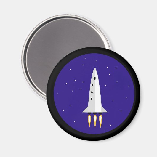 Raketentechnik Magnet (Vorderseite/Rückseite)