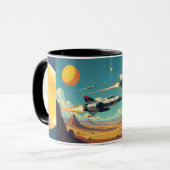 Raketenteile Tasse (Vorderseite Links)