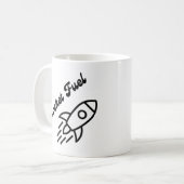 Raketentreibstoff Kaffeetasse (Vorderseite Links)