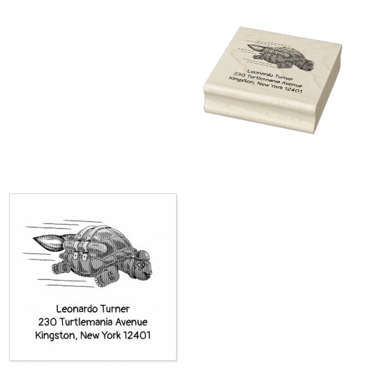 Raketenturve Gummistempel (Stempel)