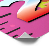 Raketenwachstumsdiagramm. Poster (Ecke)