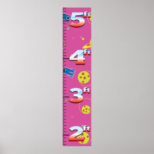 Raketenwachstumsdiagramm. Poster (Vorne)