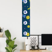 Raketenwachstumsdiagramm. Poster (Heimbüro)