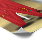 Raketenwerfer auf der Platte Poster (Ecke)