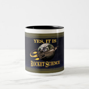 RaketenwissenschaftTasse Zweifarbige Tasse