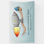 Raketenwurm Banner (Vertikal)