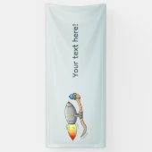 Raketenwurm Banner (Vertikal)
